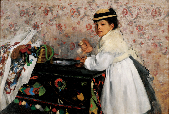  埃德加·德加 Edgar Degas—— 橱柜旁的女孩